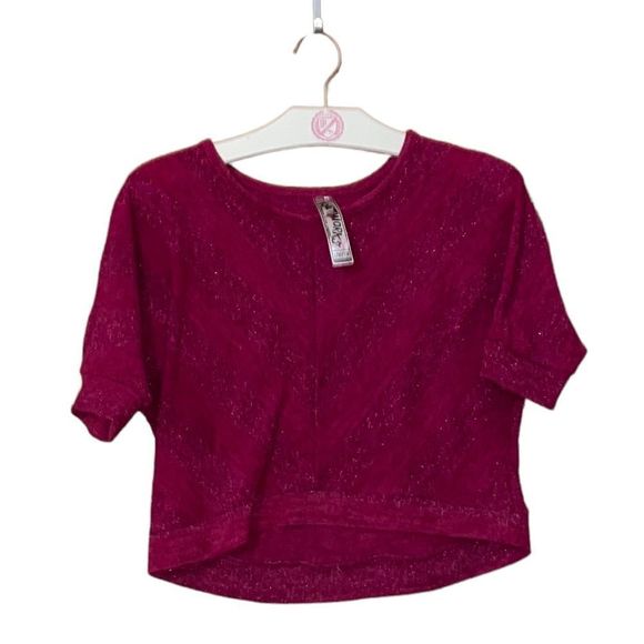 Knitworks Other - •KNITWORKS• little girls pink chevron striped blouse in size 10/12(L)